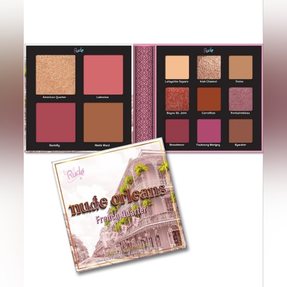 Rude Cosmetics Nude Orleans Face And Eye Palette *NEW IN BOX!*.